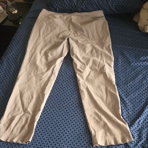Chico's Perfect Stretch Pants in Tan. Moderately Worn.